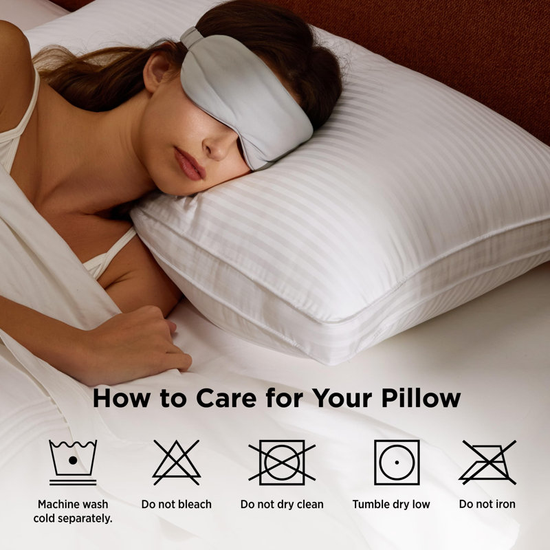 Bedsure King Bed Pillows Set of 2-Hotel Quality Gusseted Down Alternative with 100% Cotton 300TC Cover, Dual Chamber Fluffy Support