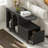 Mobile End Table With Lockable Wheels, A Drawer And Raised Tabletop Edge-368040282