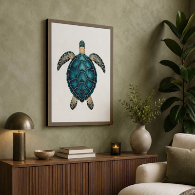 Turtle Geometric - Wrapped Canvas