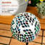 Globe terrestre en mosaïque 15 "avec motif de volutes et support