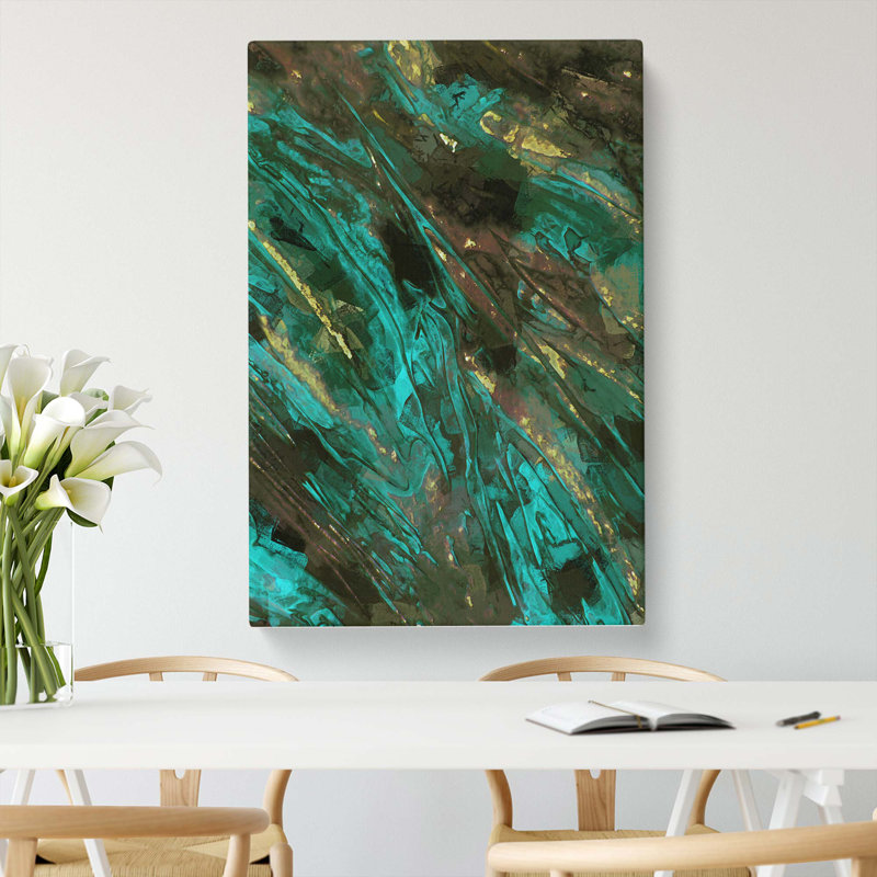 It Takes Two In Abstract - Wrapped Canvas Painting, 76cm H x 50cm W x 3cm D