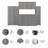Modular 108W Garage Storage Cabinet System W Wall Mount Cabinets-72736127