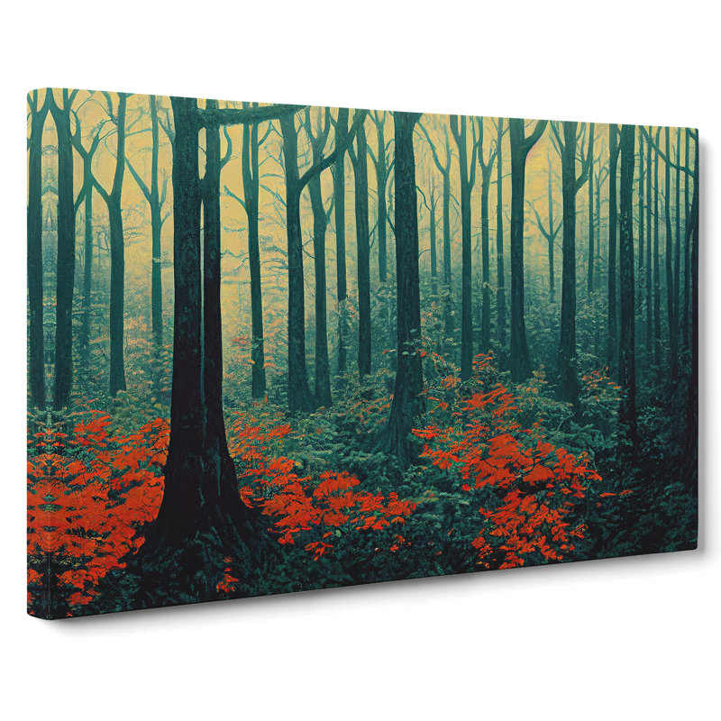 Lovable Forest - Wrapped Canvas Print, 35cm H x 50cm W x 3cm D