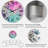 Purple and Blue Liquid Art V - Modern Wall Clock-1097387064