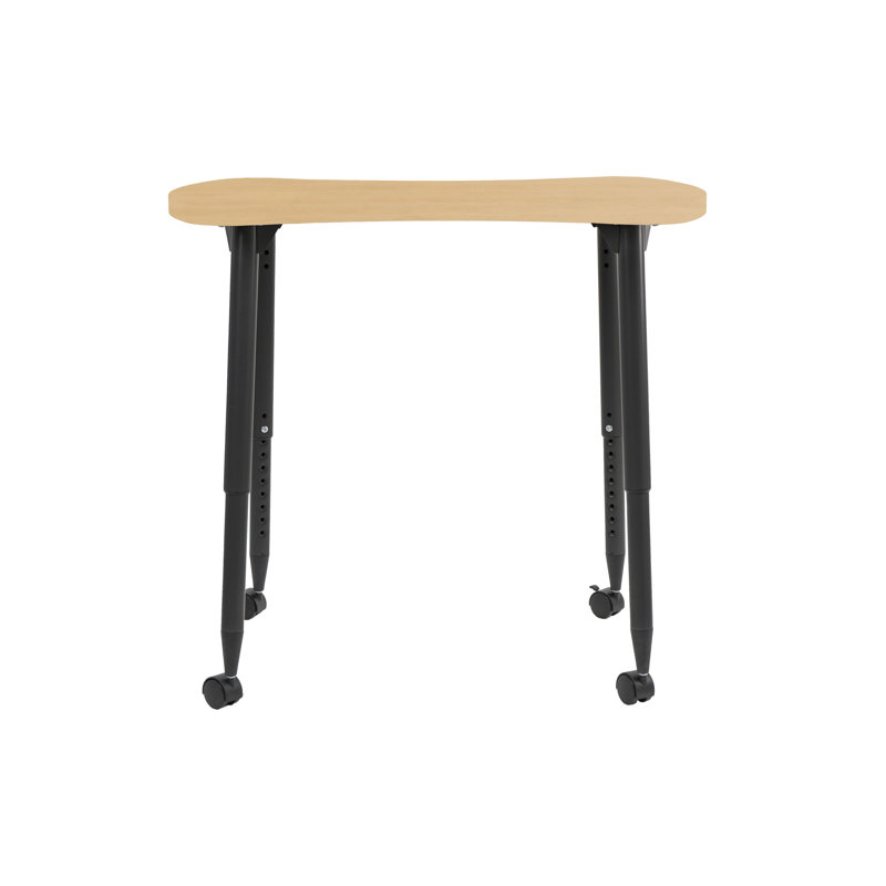 Table d'activité Adapte 25 x 37 Bowtie, Grain d'érable, Noir