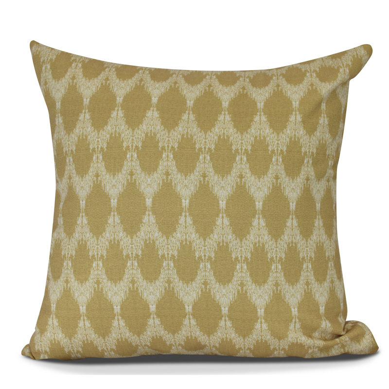 Housse de coussin carrée extérieure/insert, H 20 po x l 20 po, Or
