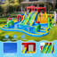 10-in-1 Double Lane Inflatable Water Slide with Storage Bag and 750W Blower,Bounce House