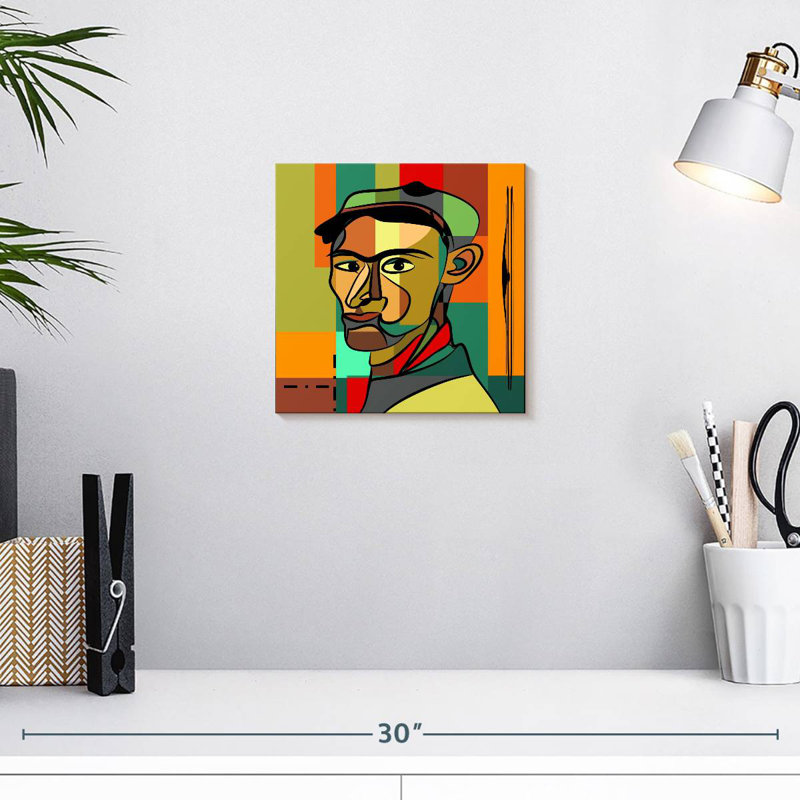 Leisha Cubist Man Portrait