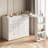 Yokota Extendable Makeup Vanity Desk With 6 Drawers