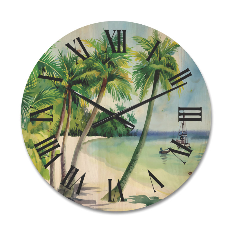 Horloge murale Summer Beach, Moyen
