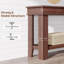 Farmhouse Console Table for Behind Couch, 54-Inch Long Entryway Table with Drawers & Open Storage Shelf-210895161