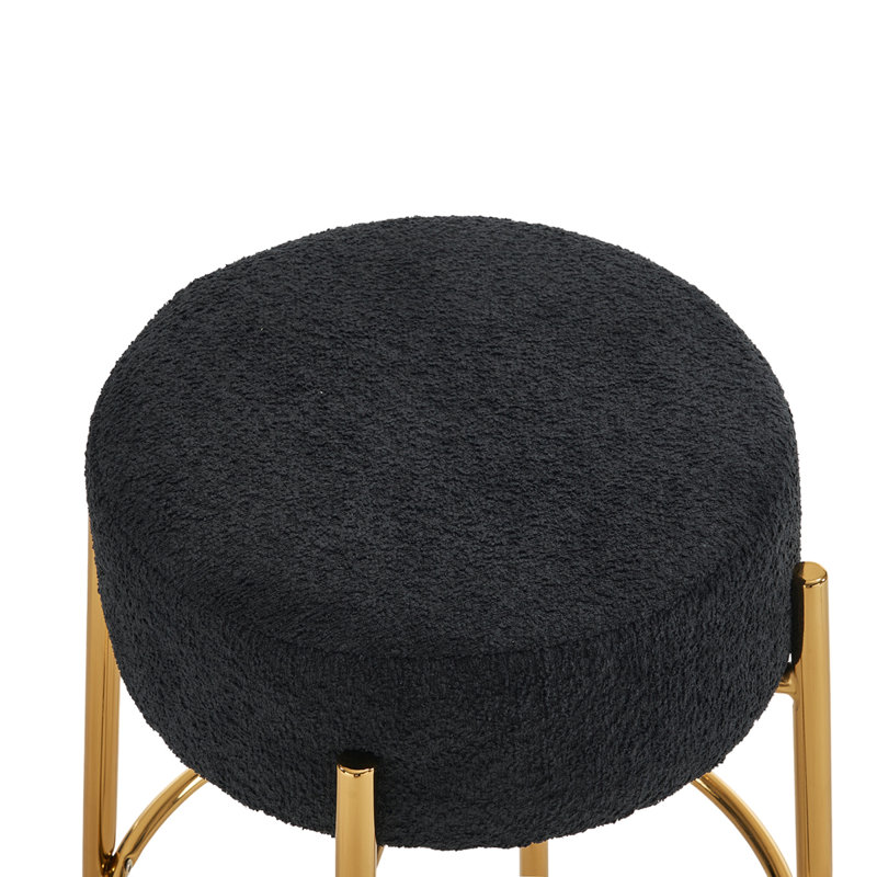 Tabouret de bar Kynlee, Noir, 6, Tabouret de bar (siège d'une hauteur de 30 po)