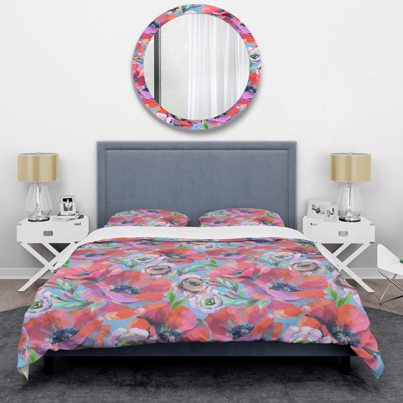 Multicolore fleurs et feuilles - Ensemble de housse de couette Cabin & Lodge