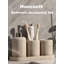 Ensemble d'accessoires de salle de bain, ensemble d'accessoires de salle de bain moderne 5 pièces avec distributeur de savon, porte-gobelet et porte-brosse à dents, support Cotton Swab, plateau
