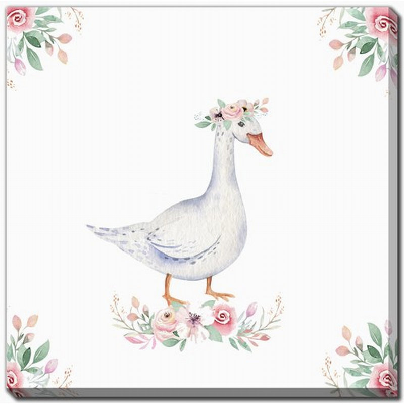 «Farm Buddies Duck», art mural sur toile, H 24 po x l 24 po