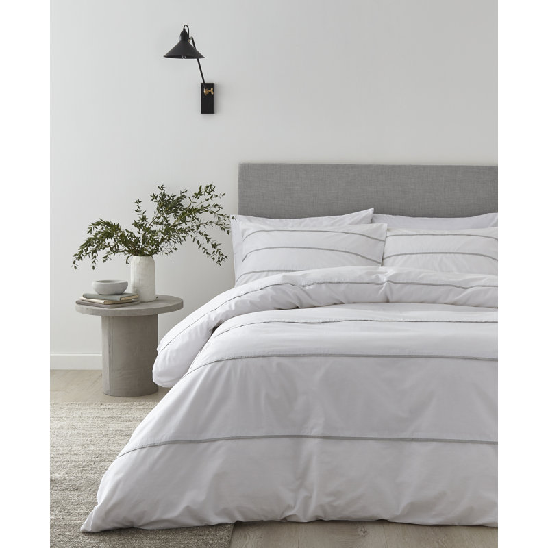 Kingston 200 Thread Count Cotton Duvet Cover Set, Kingsize - 2 Standard Pillowcases