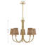Lustre 5 lumières Ashbury en laiton chaud