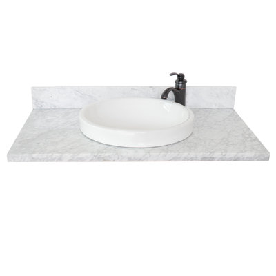 Dessus de salle de bain simple 37 po meuble-lavabo