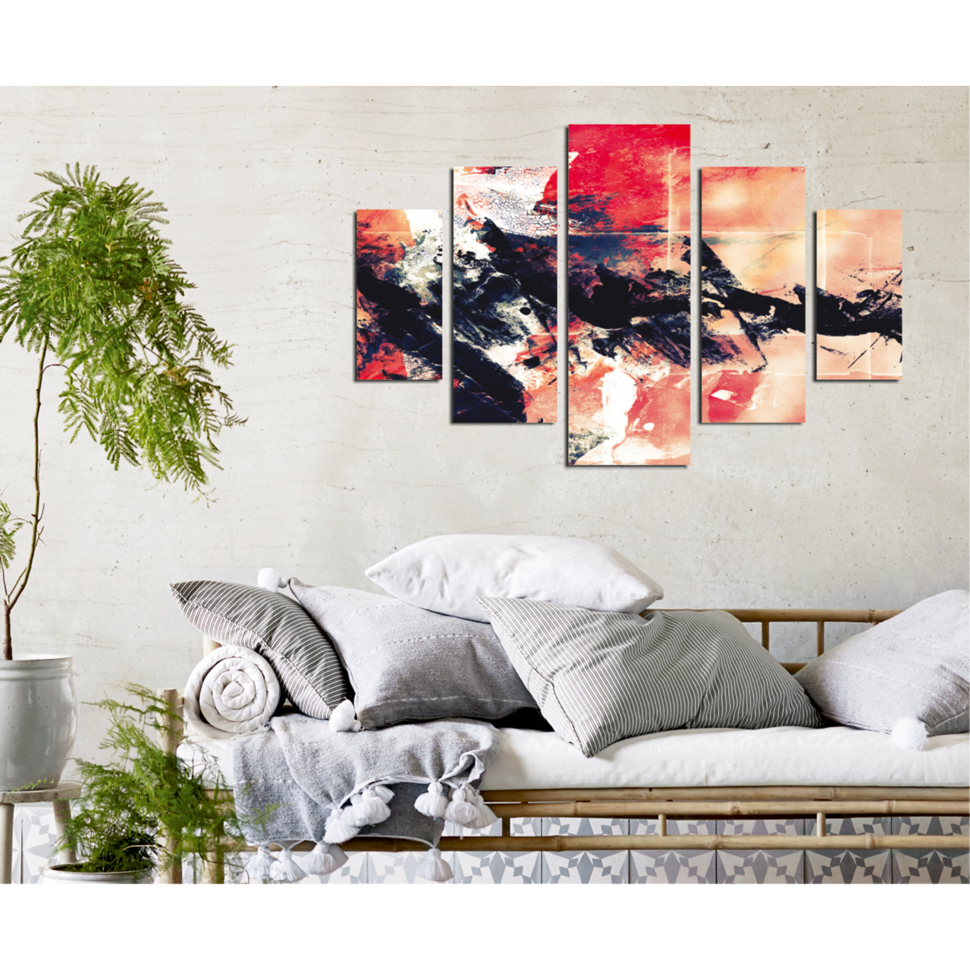 East Urban Home 5 Piece Unframed Painting on MDF - Wayfair Canada