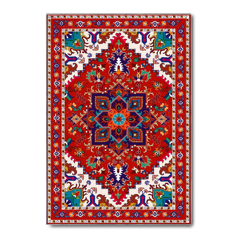 Tapis en coton Taniya, Carré 2 pi 7 po