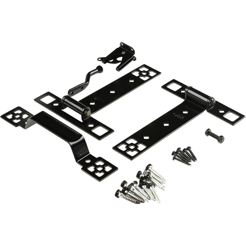 9.65'' H x 12.8'' W Black Metal