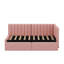 Lit de jour simple tapissier avec 2 tiroirs, support en lattes de bois-453973155