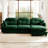3, Modular Sectional, L Shaped , , Chenille Fabric, Ergonomic , Reading Nooks-1097582387-1097582383