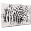 Stripes of the Zebras Watercolour - Wrapped Canvas-56663851