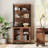 WAMPAT Home Office Furniture Set: 59" Executive Desk With Charging Station And Storage Cabinet, 72" Tall Bookcase, Modern Computer Desk And Library Shelf For Work Study-122933759-128721378