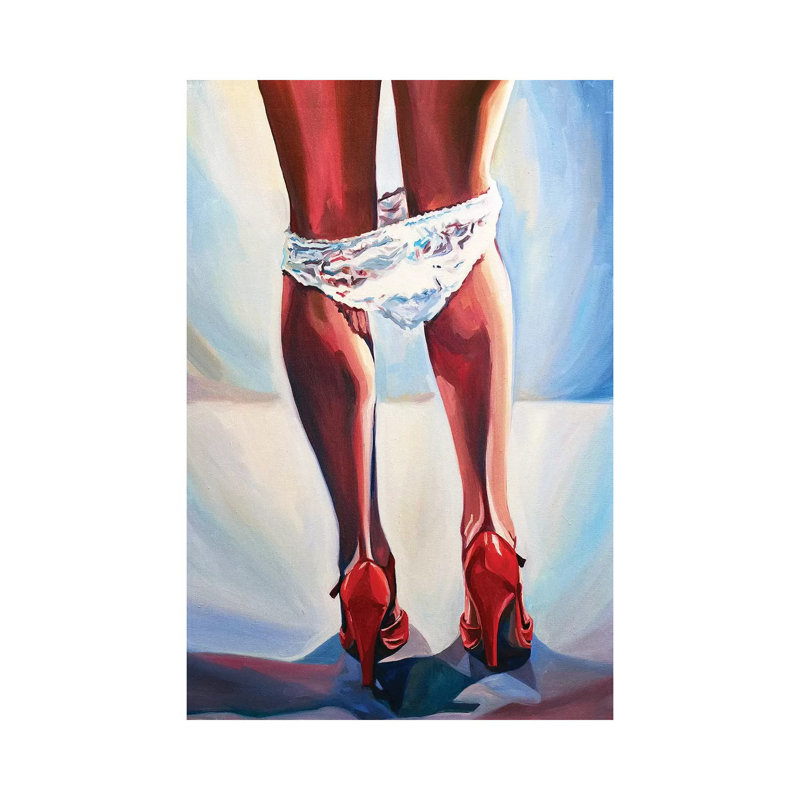 Red Heels by Sasha Robinson - Wrapped Canvas Painting, 66.04 cm H x 45.72 cm W x 3.175 cm D
