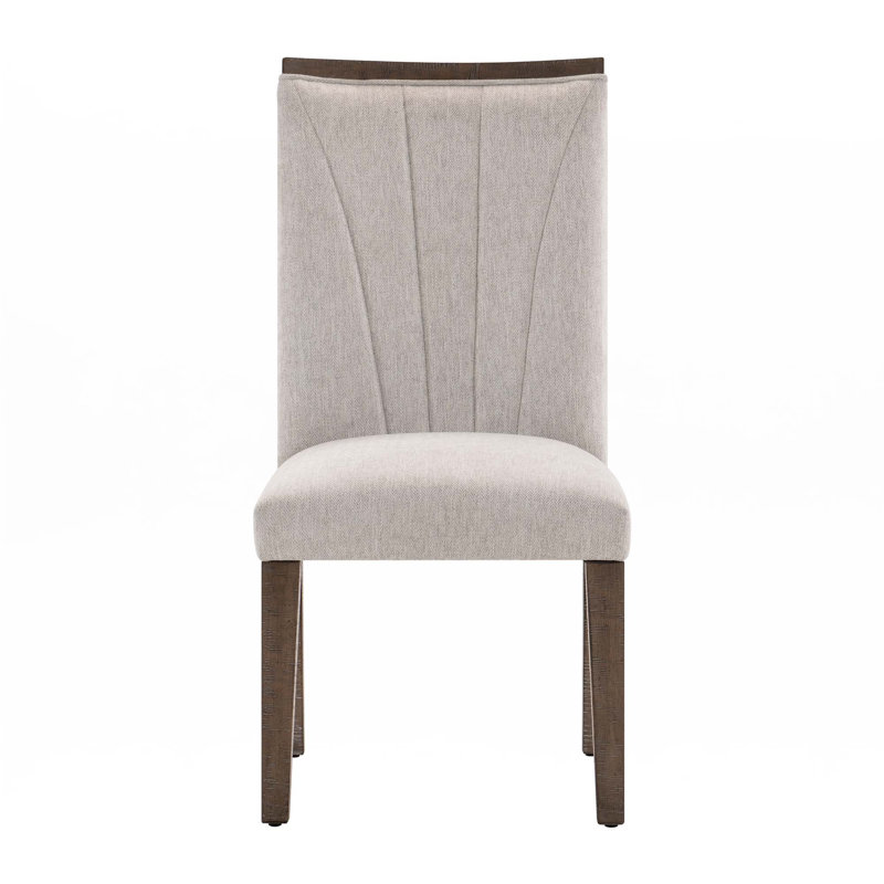 Ensemble de 2 chaises d'appoint en bois de conception contemporaine, idéales pour les espaces de salle à manger modernes et les réceptions élégantes.