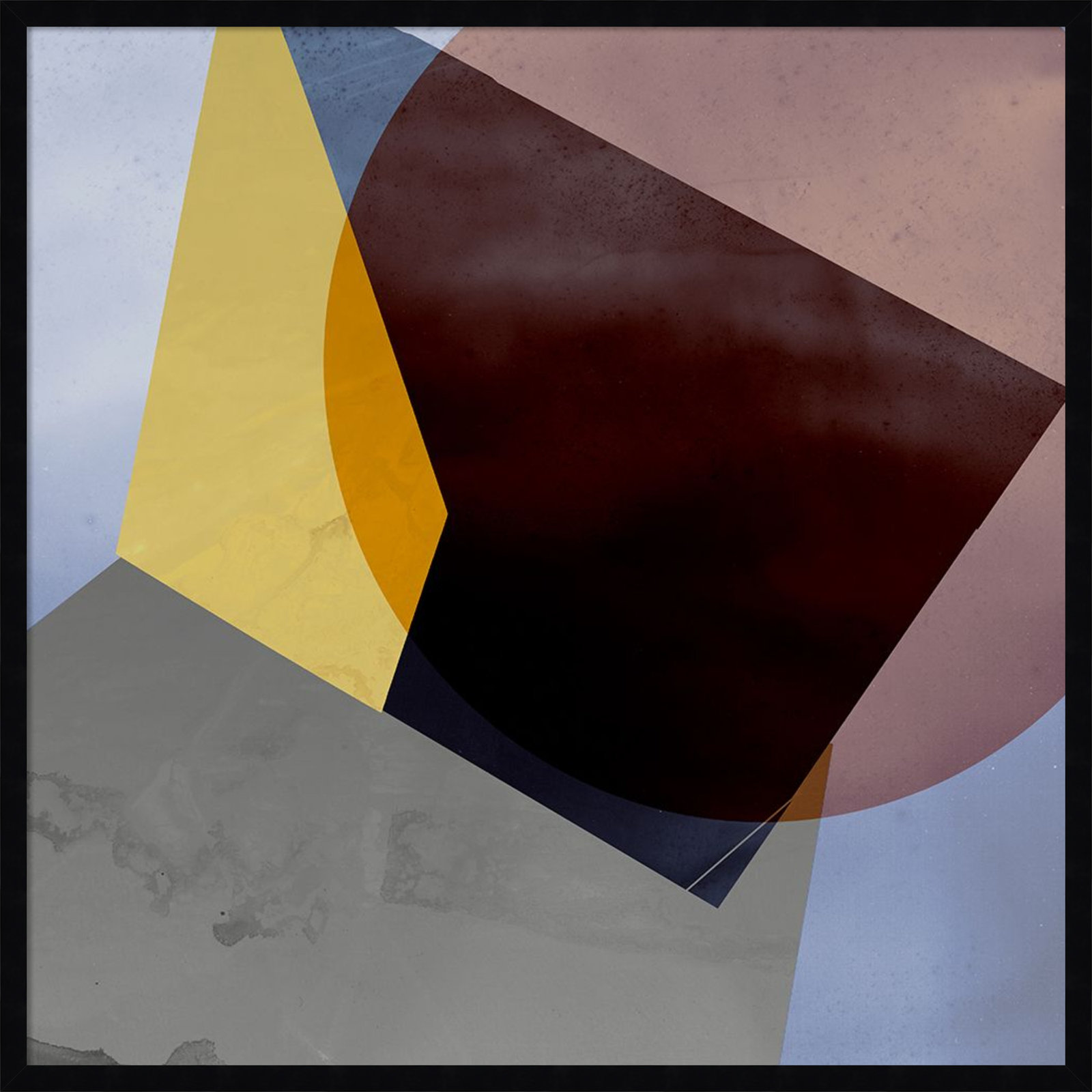 Flagler "Essentially Minimal II" Print, 33" H x 33" W, Black
