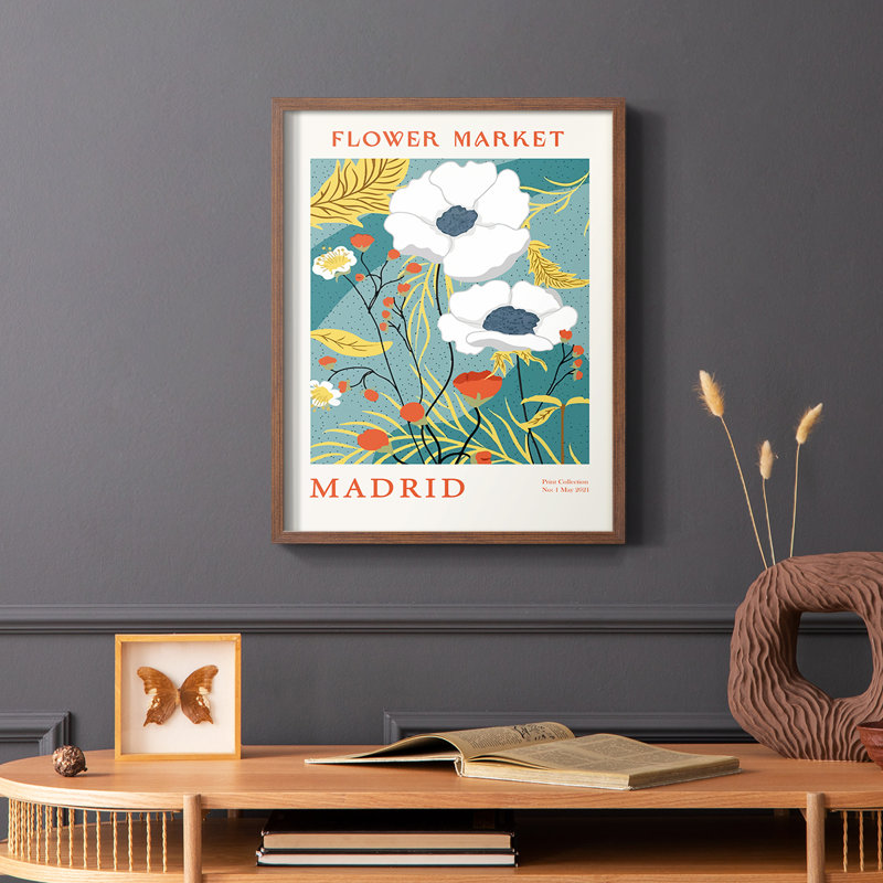 Matisse Xi, reproduction encadrée - bois massif, H 10 po x l 8 po, Brun