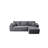 104" Cloud Sectional Sofa with L-Shape Chaise and Side Pockets , Modern Modular Design, Deep Seating, Upholstered Couch for Living Room/Bedroom, No Assembly Required (Plush Fabric),Right-822633185-822633119