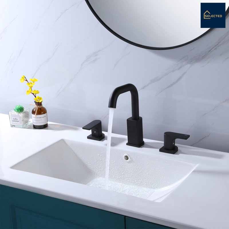 Robinet de salle de bain à poignée double 1,2 GPM avec bec pivotant