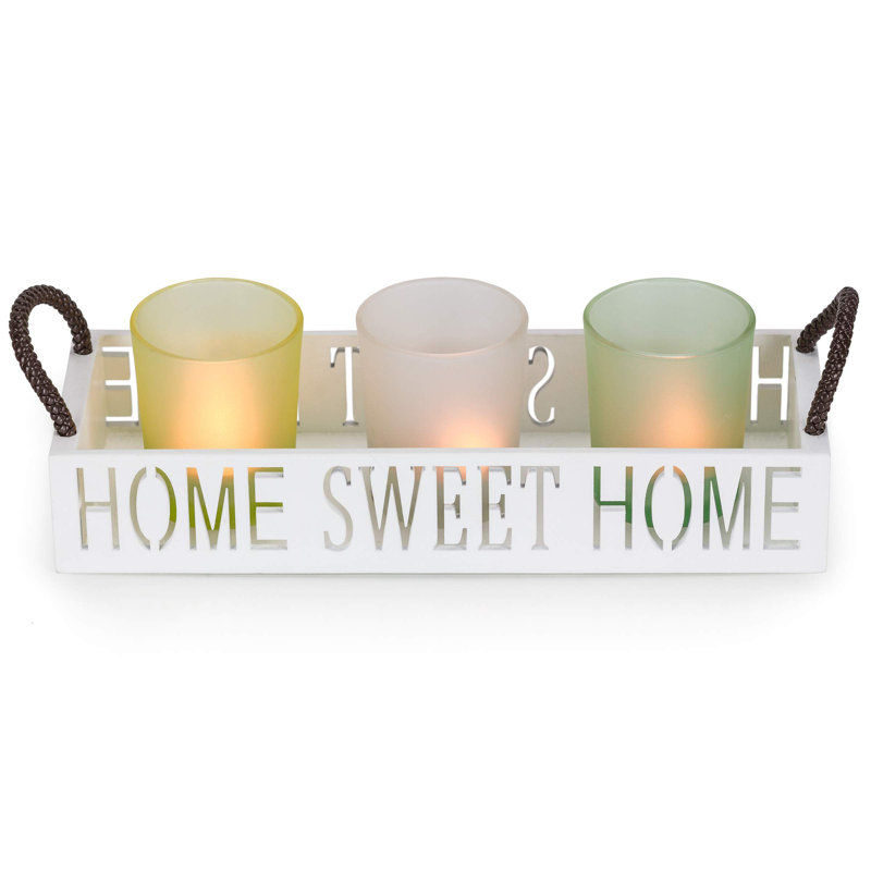 5.5'' H Glass Tabletop Votive Holder with Candle Included
