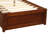 Pine Solid Wood Standard Bed with Drawers-1597441523