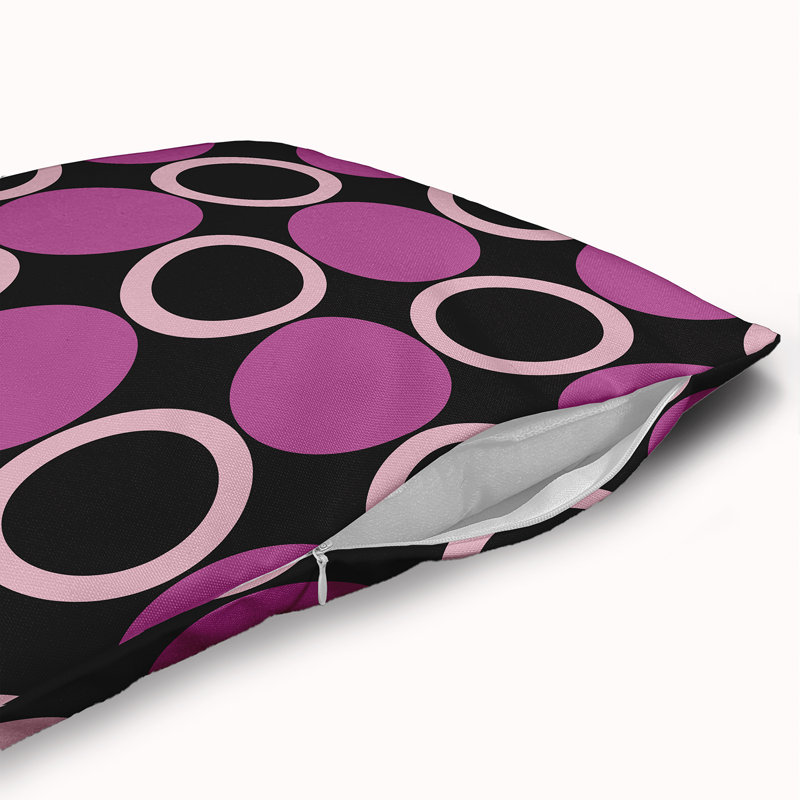 Polyester Square Pillow Cover & Insert, 18" x 18", Orchid
