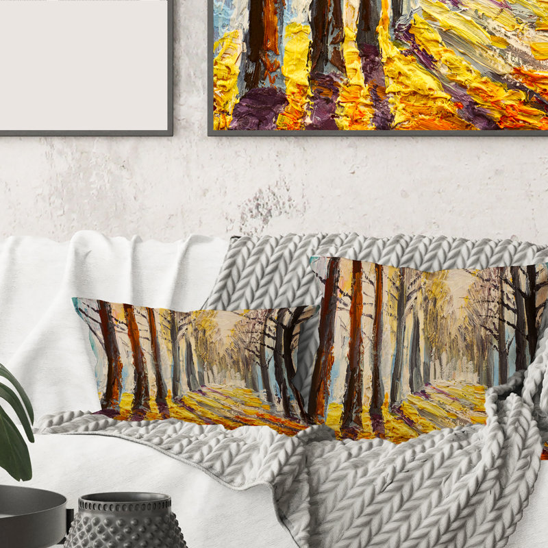 Housse et insert de coussin rectangulaire Sunshine Through the Trees