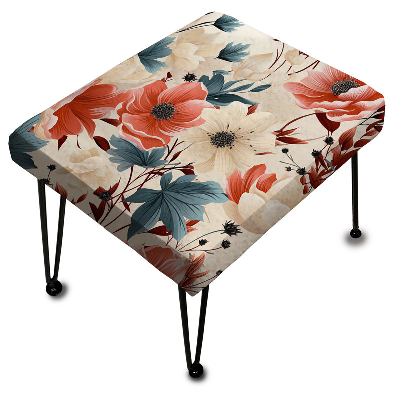 Coral White Coral White - Cottage Rectangle Ottoman