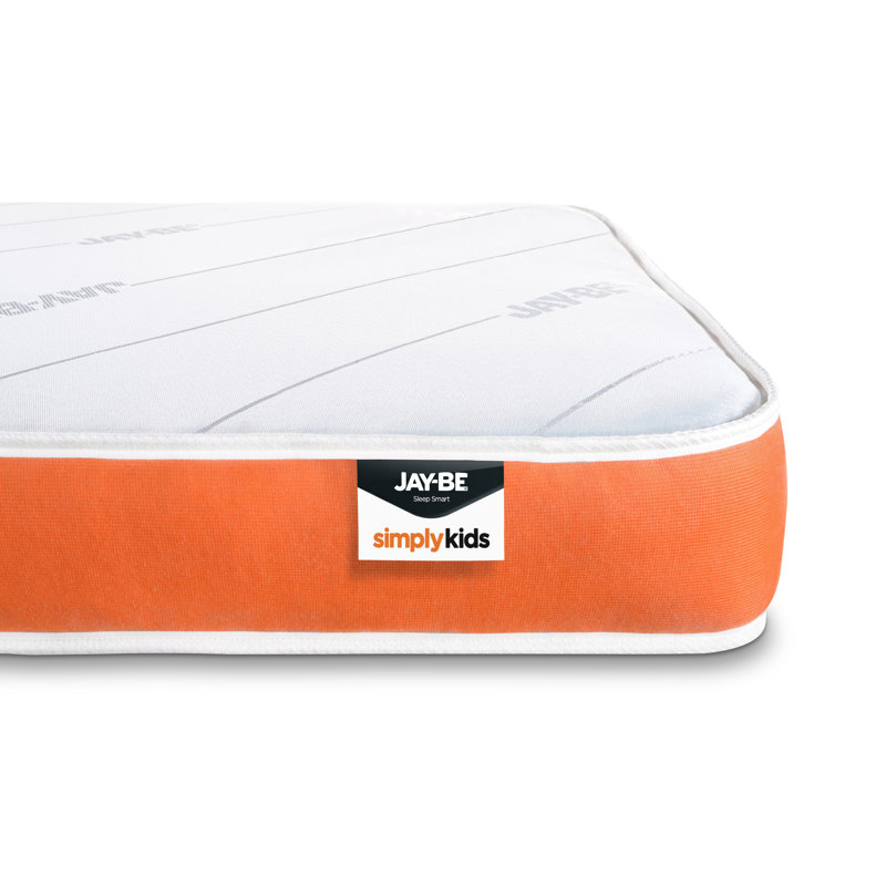 Jay-Be Simply Kids Foam Free Sprung Mattress, Single-Short (75 x 175 cm)