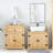  Bathroom Furniture Set Honey Wax Finish