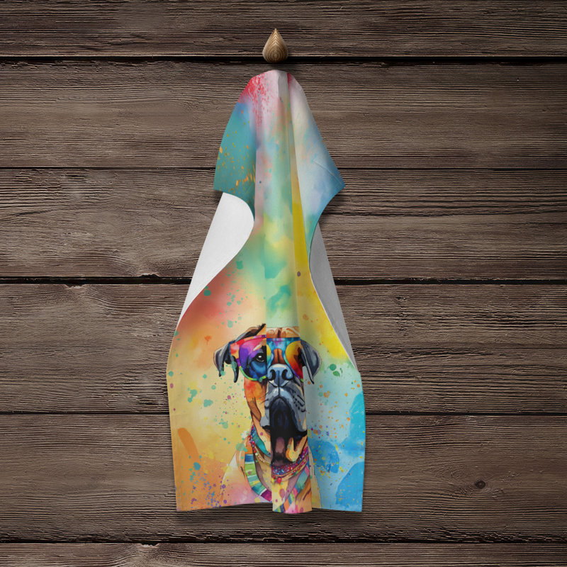 Serviette de cuisine Bullmastiff Hippie Dawg