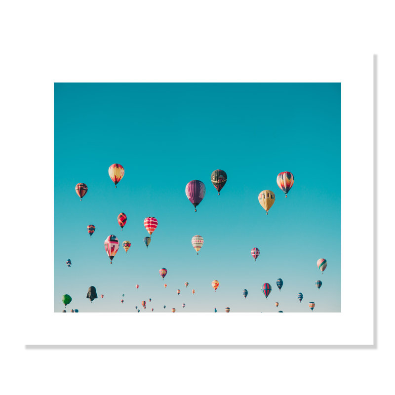 Estampe « Sky Symphony » d'Ian Dooley, Cadre flottant espresso, Pas de tapis, H 12,5 po x l 15,5 po x P 2 po