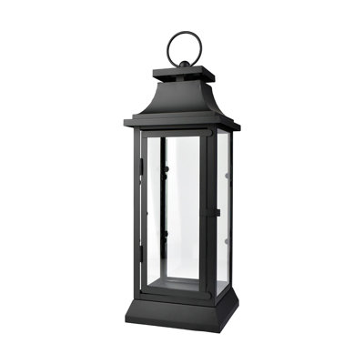 Metal and Glass Outdoor Floor Lantern