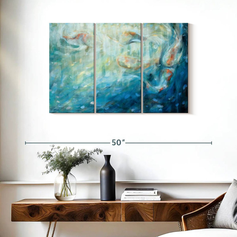 Brampt Playing Koi, 24" H x 38" W