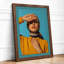 Contemplation In Blue Modern - Print-337790978-337790983