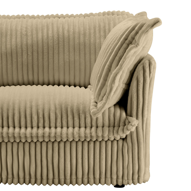 Corduroy 2 For Cozy Times - Siège profond, coussin rembourré et housse amovible, siège confortable, moderne et moderne