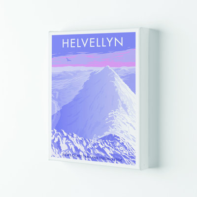 The Lakes Helvellyn Winter by Stephen Millership - Print on Canvas