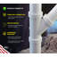 Couvercle 1-1 / 2 en PVC WV Hub, drain en PVC blanc, raccord d'évacuation et d'évacuation, (paquet de 50)
